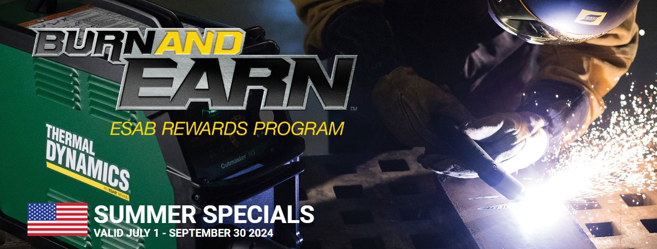 ESAB Burn & Earn Rebates