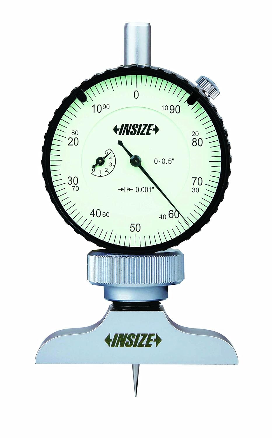 Insize Dial Depth Gauge (Range 0" to 1.2") - Base Style Full - GR2341E1