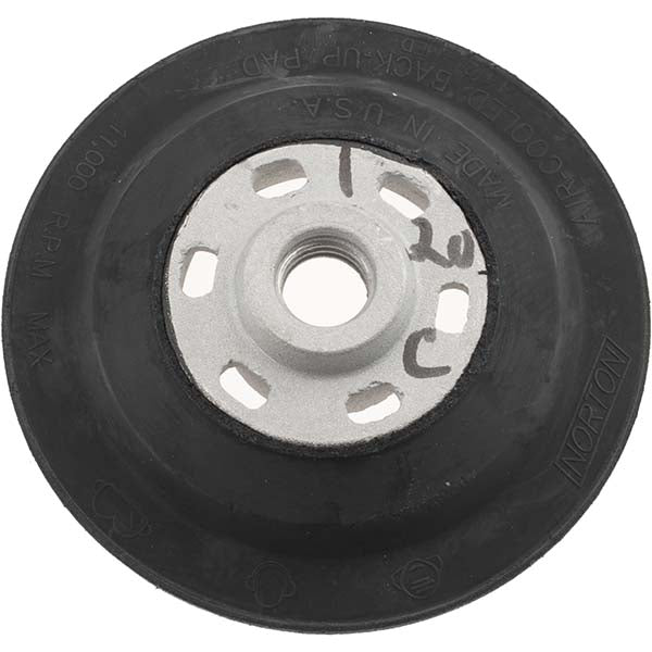 Norton Disc Backing Pad w/ lock nut 4.5" x 5/8"-11