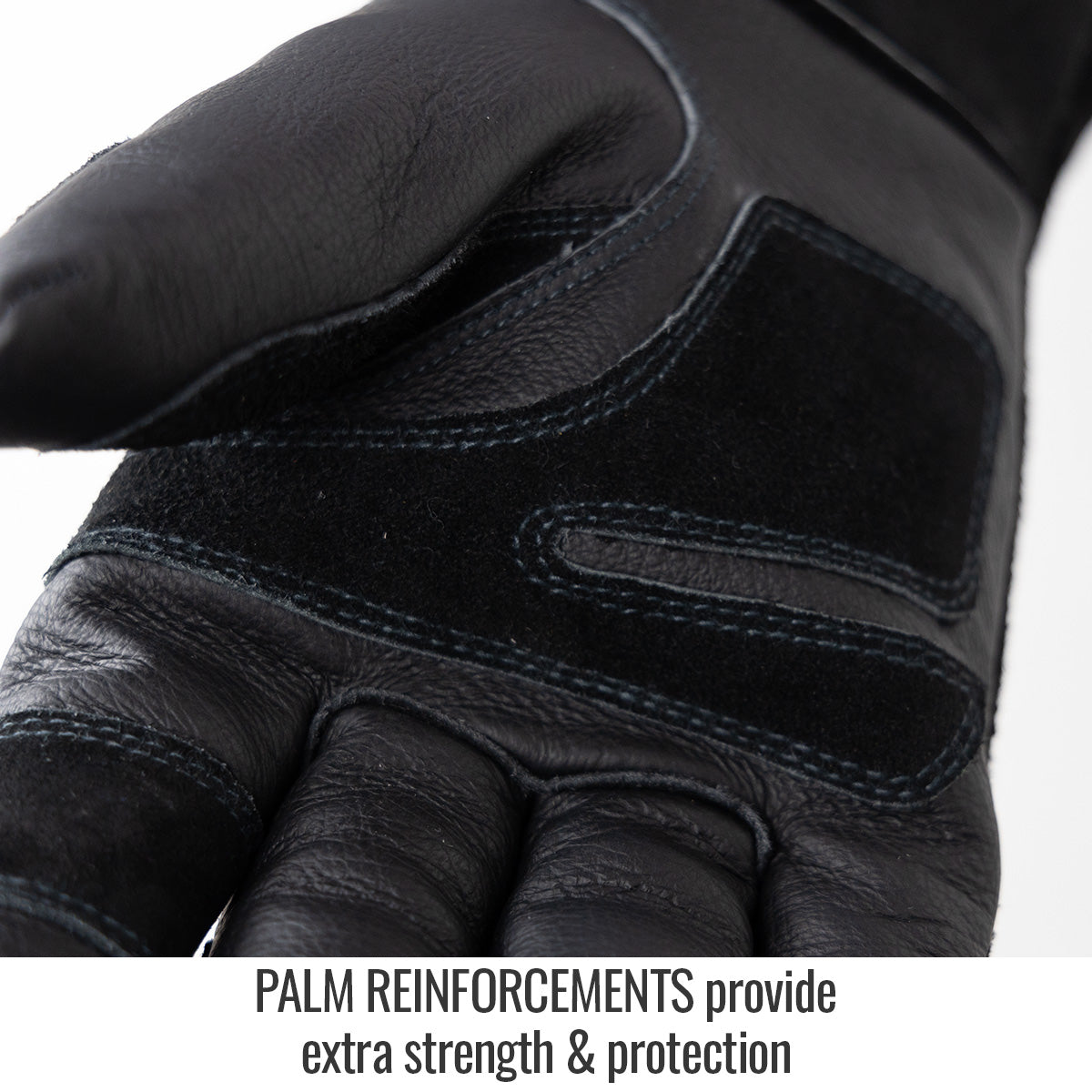 Black Stallion BSX® Extended Cuff Grain Pigskin & Split Cowhide Stick Glove -  GS3030-BK