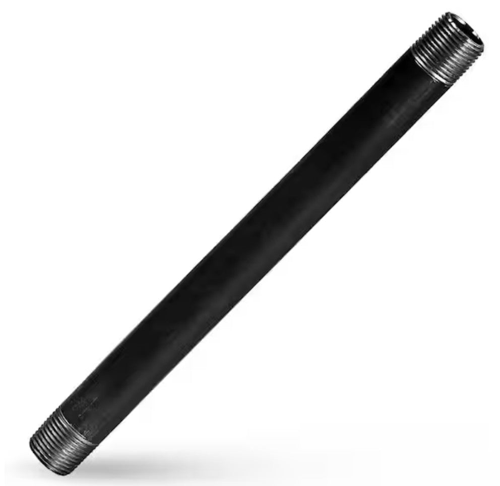60" Long Pre-Cut Black Steel Pipe - PE60X1250