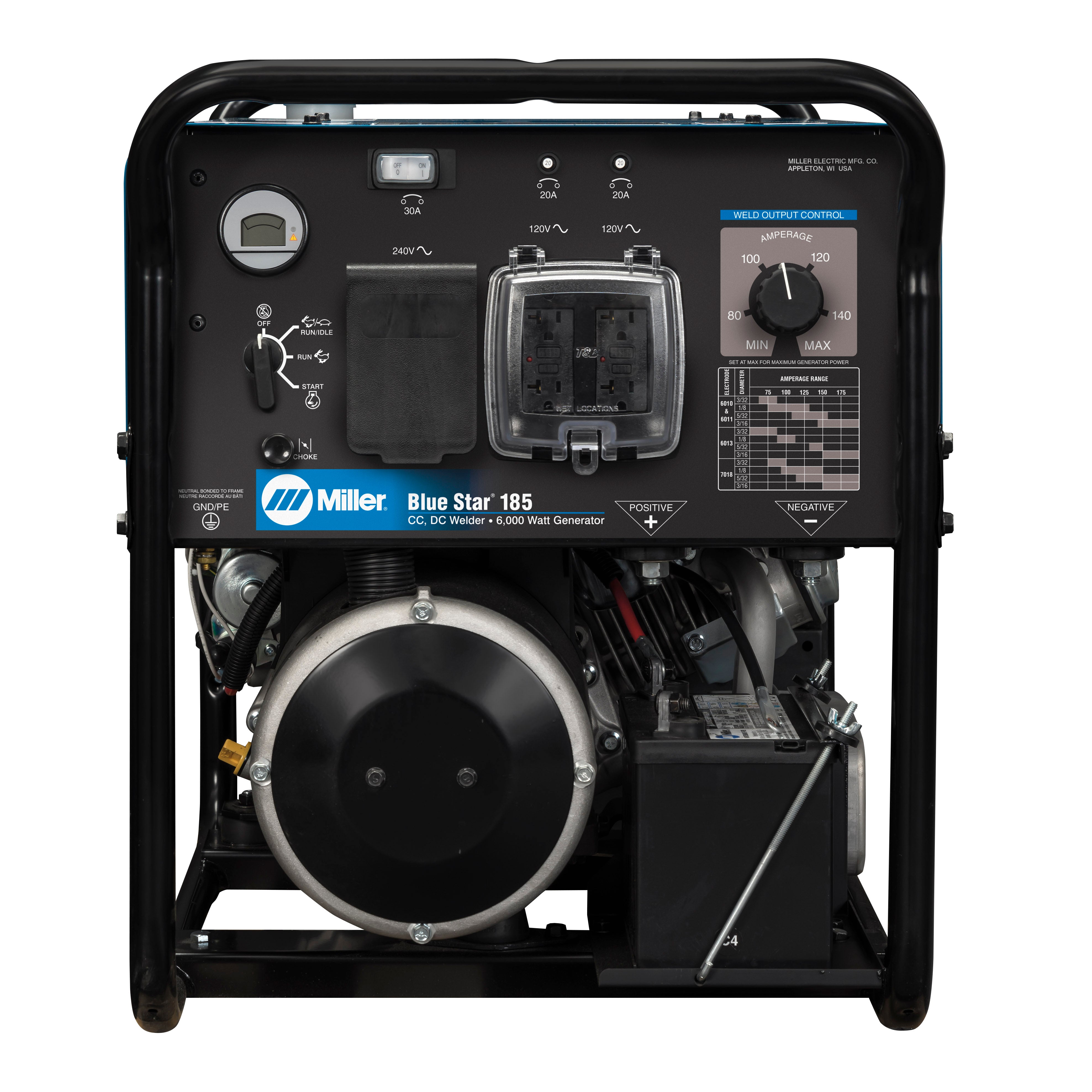 Miller Blue Star 185 Welder/Generator Front View