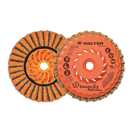 Walter ENDURO-FLEX 2-in-1™ Turbo Blending Disc 4-1/2" x 5/8"-11 15I451 - Single Disc