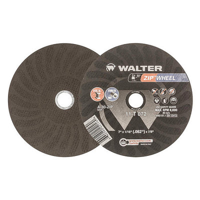 Walter Zip Wheel™ Cutting Wheel 7" x 1/16" x 7/8" T1 GR: A-30-ZIP