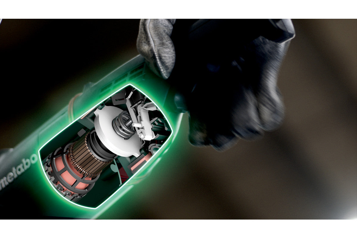 Metabo 7" Angle Grinder - 8,450 RPM - 15.0 AMP w/Brake, Non-Lock Paddle, Electronics WEPB 24-180 MVT - 606478420 Close Up