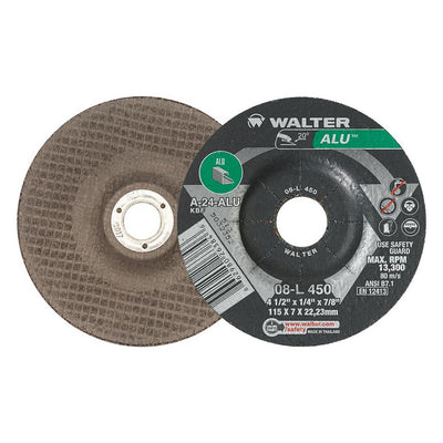Walter ALU™ Grinding Wheel 4-1/2" x 1/4" x 7/8"-11 T27