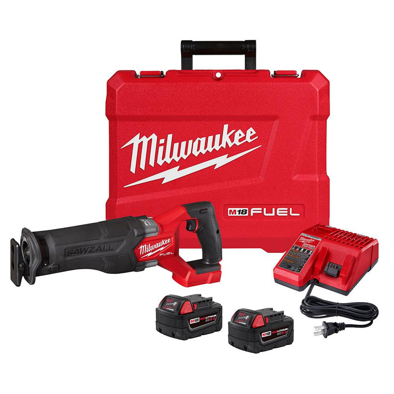 Milwaukee Full-Size Reciprocating Saw Kit - 1-1/4" Stroke Length - 3,000 Max. SPM - ME48111850