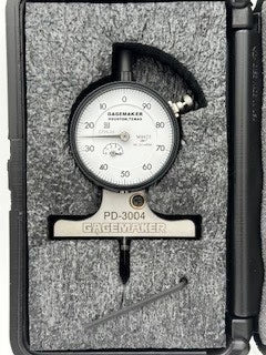 Gagemaker Pit Depth Gage "V" Base 0.450 Range 0-100 Reading Face AGD #2 - PD-3004