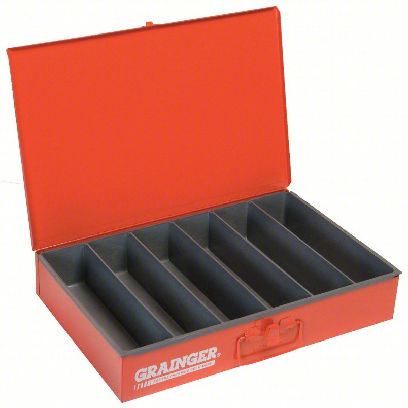 Durham MFG Red Steel Parts Drawer - Adjustable Compartments - 3" x 18" x 12" - GR5JEN3