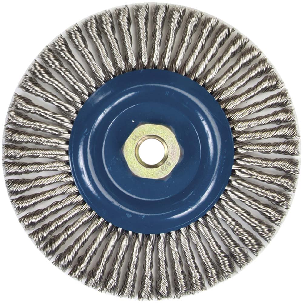 Norton Twist Knot SS Wire Wheel 6" x 5/8"-11 10/pk