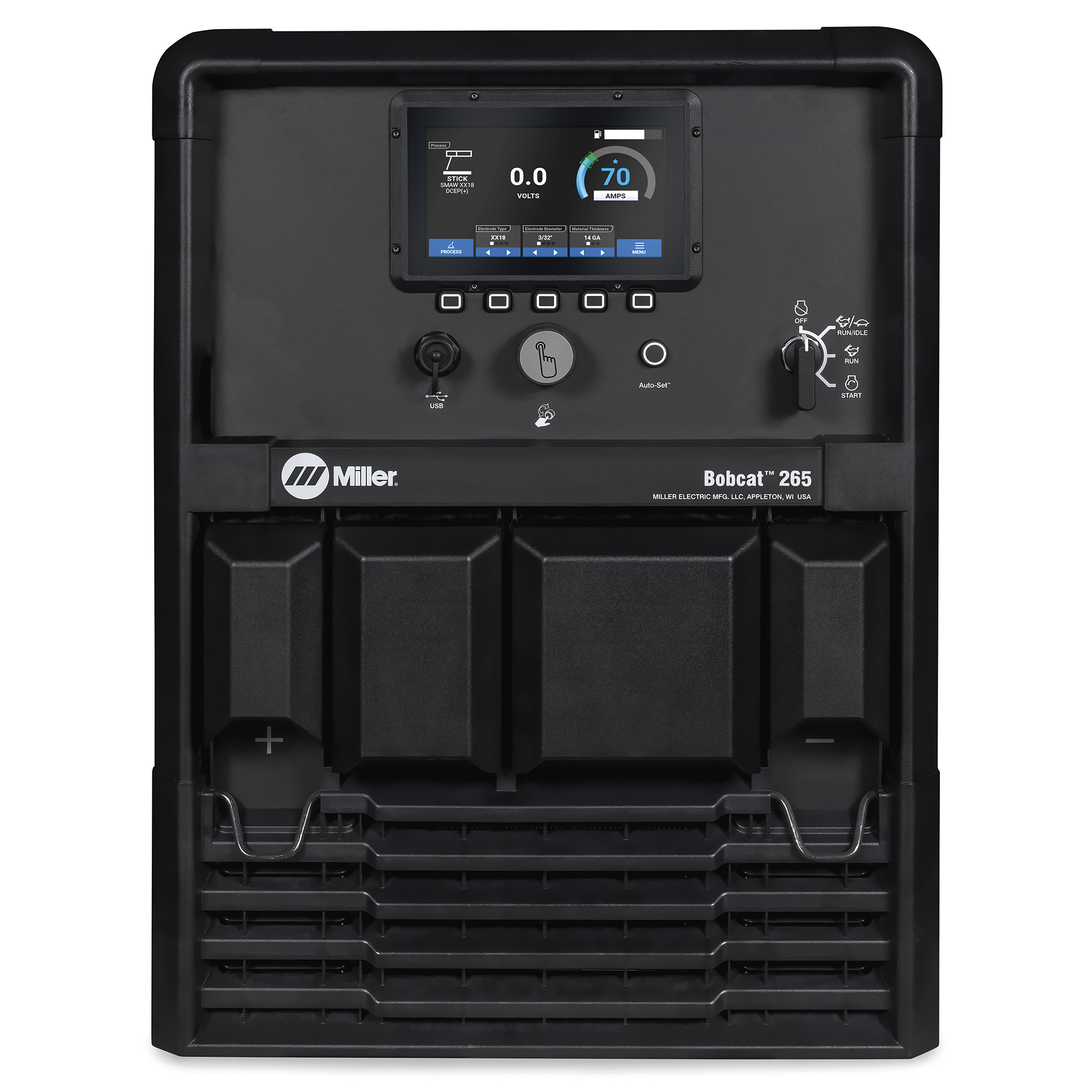 Miller Bobcat 265 Welder/Generator (Kohler) w/Remote Start Stop - 907826 Front View
