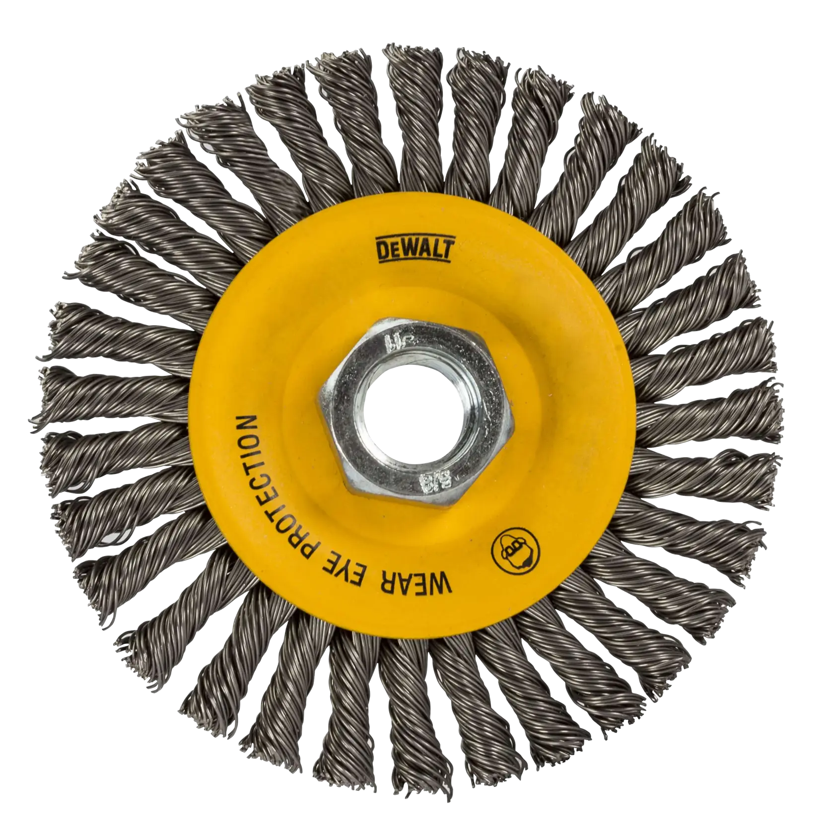 DEWALT 6" x 5/8"-11 HP .020 Carbon Stringer Wire Wheel - DW49202B