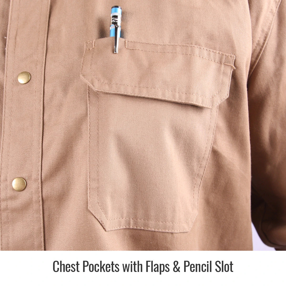 Black Stallion Flame-Resistant Cotton Work Shirt