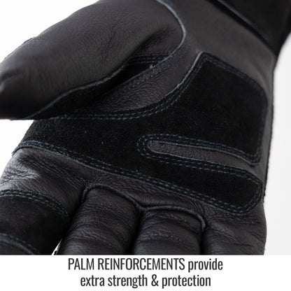 Black Stallion BSX® Extended Cuff Grain Pigskin & Split Cowhide Stick Glove -  GS3030-BK