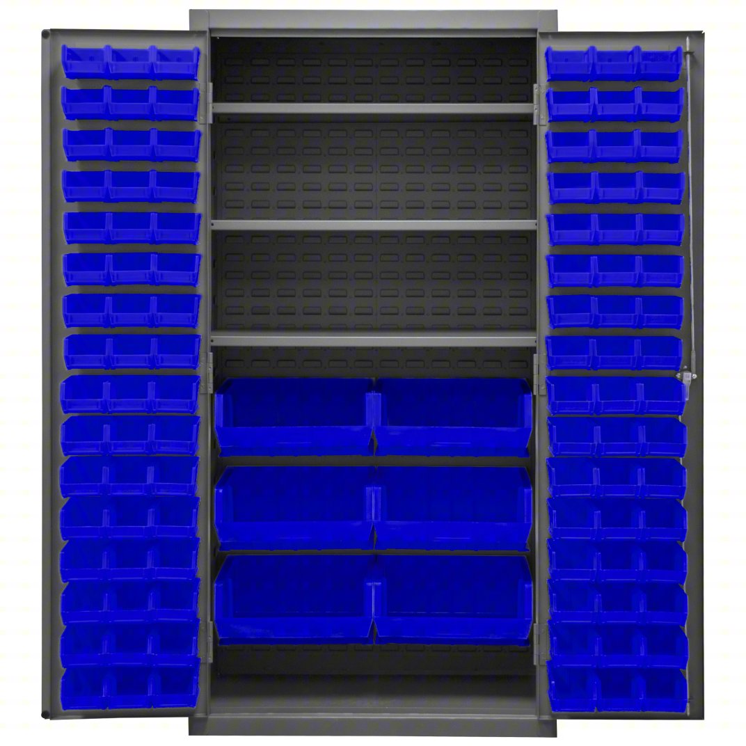 Durham Storage Cabinet 36in x 24in x 72in - 102 Bins