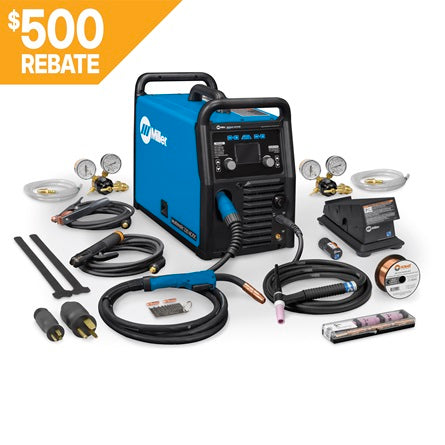 Miller Multimatic 220 AC/DC Multiprocess Welder w/ Wireless Foot Pedal - 907757002