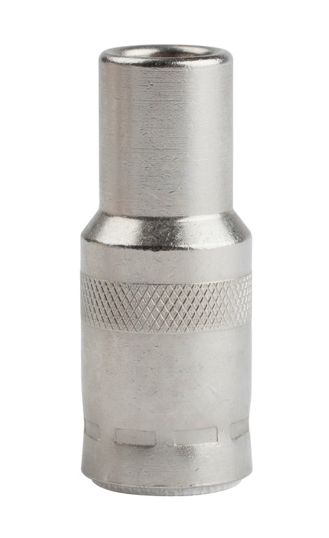 Lincoln Nozzle 350A, Thread-on 1/8" Recess, Bottleneck 1/2" Inner Diameter