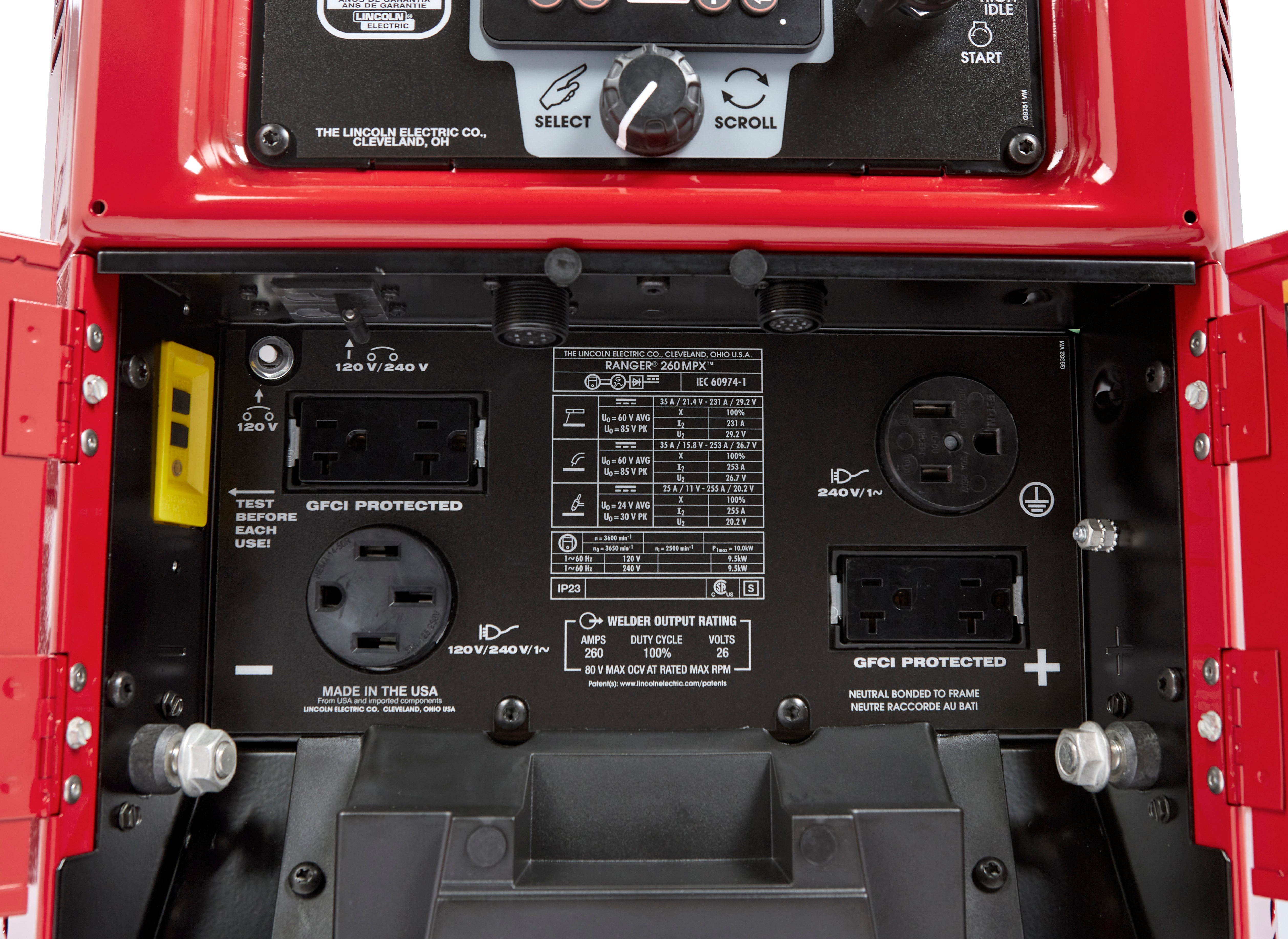 Lincoln RANGER® 260MPX™ Welder/Generator Engine Drive (KOHLER®) K3458-1