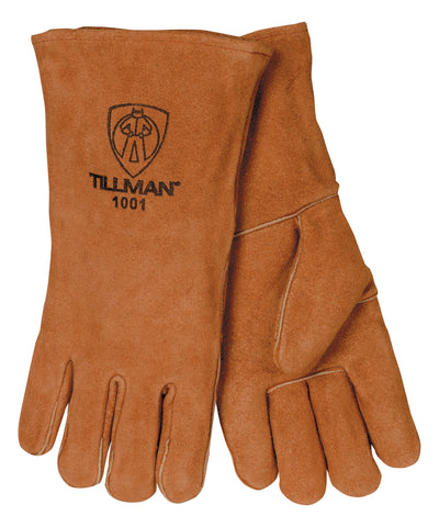 Tillman Split Cowhide 14" Welding Gloves - Brown - 1001