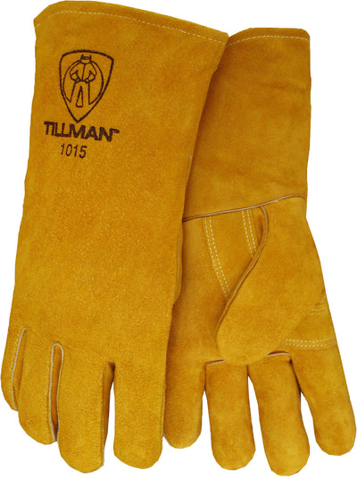 Tillman Split Cowhide 14" Welding Gloves - Blue - 1015