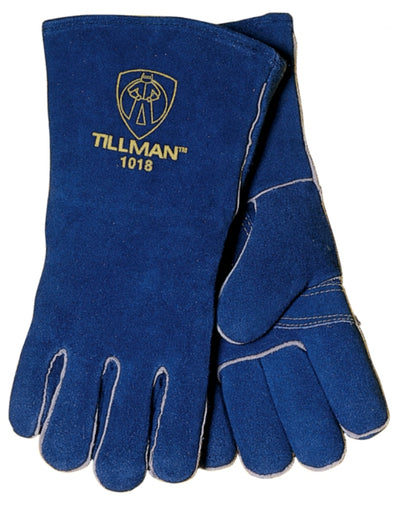 Tillman Split Cowhide 14" Welding Gloves - Brown - 1018