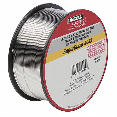 Lincoln SuperGlaze® 4043 .030" Aluminum MIG Welding Wire (ED030307)