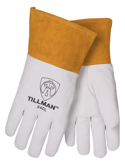 Tillman Premium Kidskin TIG Welding Gloves 4" Cuff - 24C