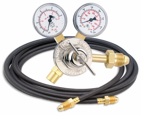 Miller | Smith Argon Flow Gauge Regulator w/Hose - CGA 580