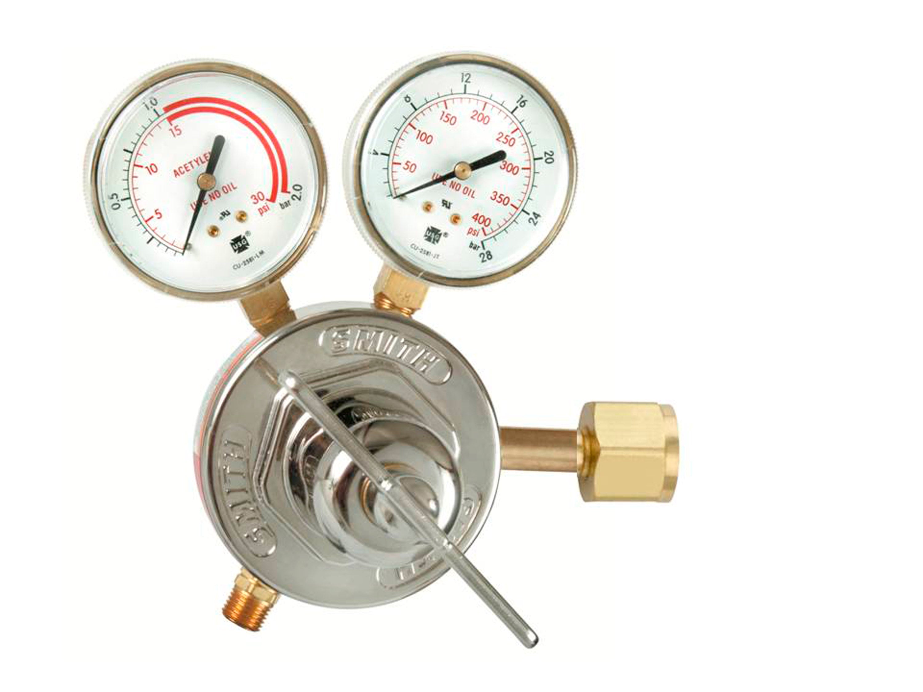 Miller | Smith Heavy Duty Acetylene Regulator - CGA 300