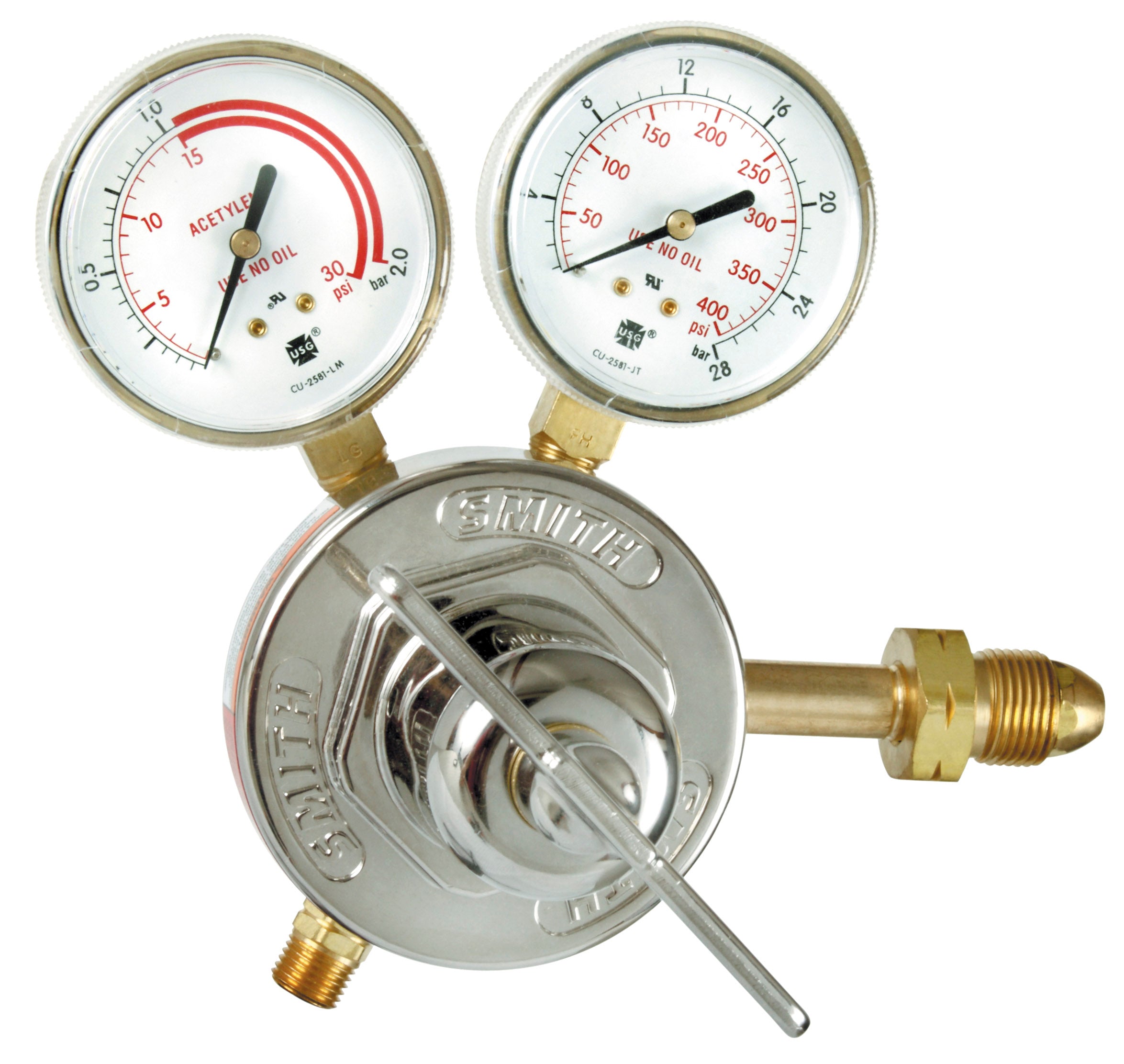 Miller | Smith Heavy Duty Acetylene Regulator - CGA 510