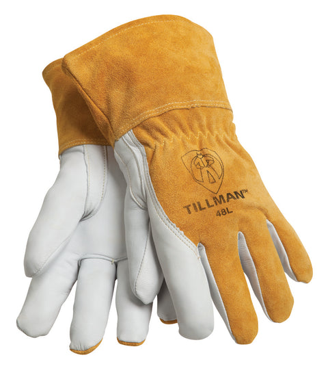 Tillman Fleece Lined Goatskin/Split Back MIG Welding Glove - 48