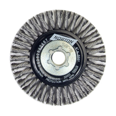 Norton BlueFire Heavy Duty Wire Wheel, 6 7/8"