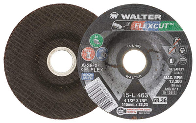 Walter FLEXCUT™  Blending Disc 4-1/2" x 5/8"-11 GR:36 15L463
