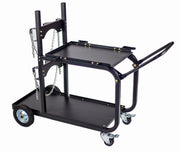 Metal Man Single/Dual Bottle Heavy Duty Welding Cart w/Handle - UWC4