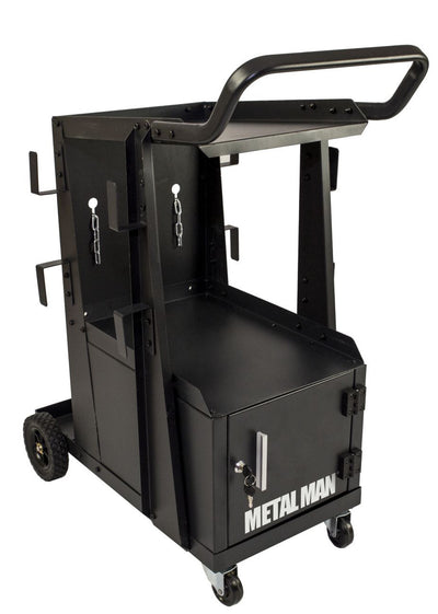 Metal Man Three-Tier Welding Cart & Cabinet - TTWC3