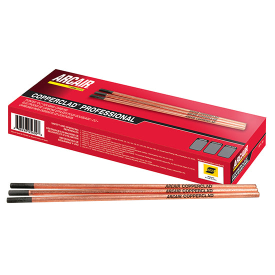 Arcair 3/16" x 12" Pointed DC Copperclad Gouging Electrodes 