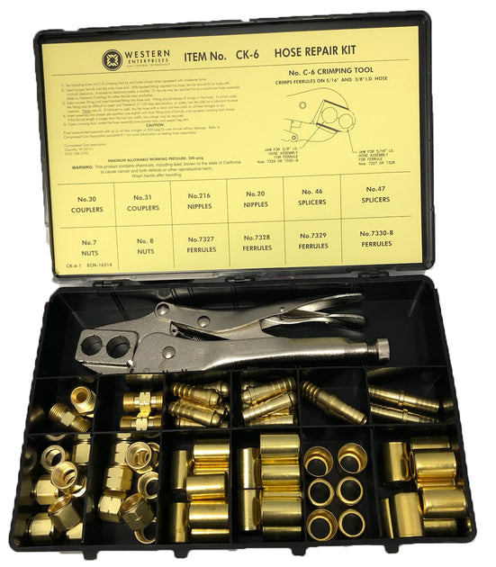 Gas Hose Repair Kits Fittings, Crimping Tool, Brass Shop Online