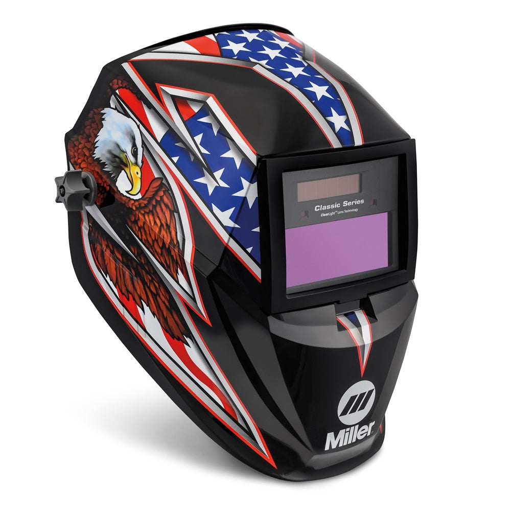 Miller Classic Series Auto Darkening Welding Helmet with ClearLight™ Lens Technology Liberty