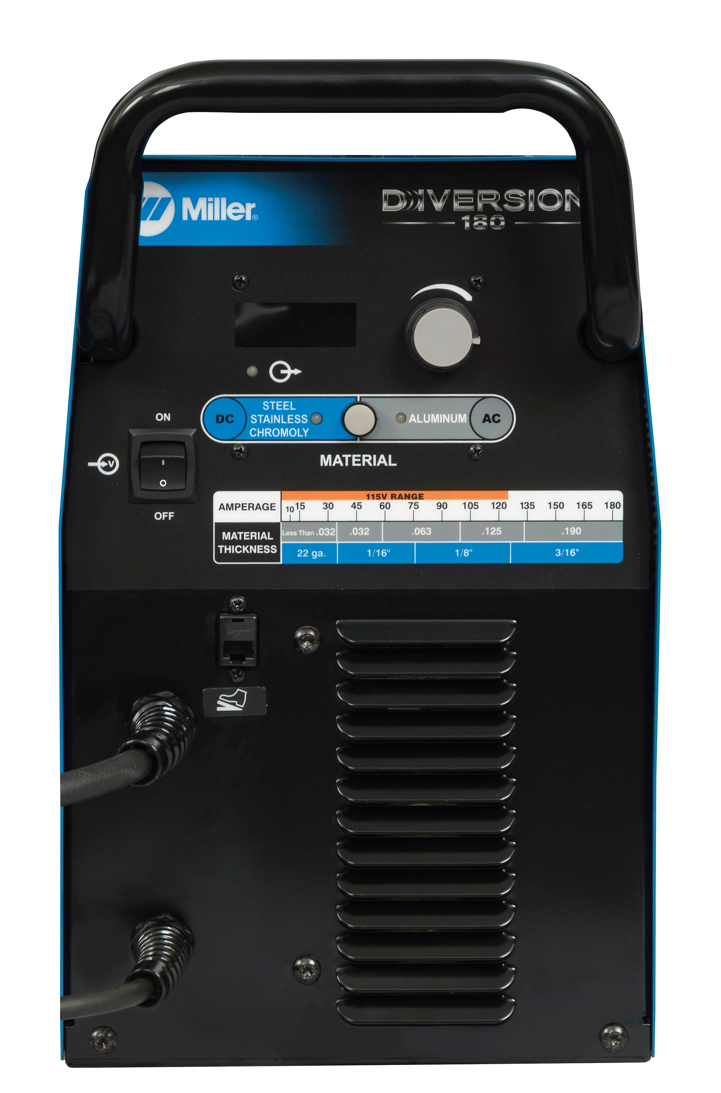 Miller Diversion 180 AC/DC TIG Welder Front View