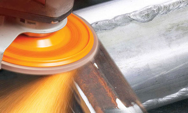 Walter ENDURO-FLEX Turbo™ Blending Disc 4-1/2" x 5/8"-11 GR:36/60 (06-A-452) Close Up