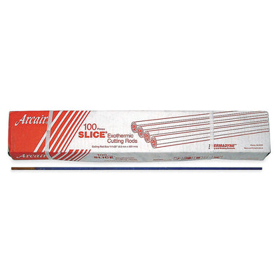 Arcair 1/4" x 22" Slice® Mild Steel Plain Exothermic Cutting Rod