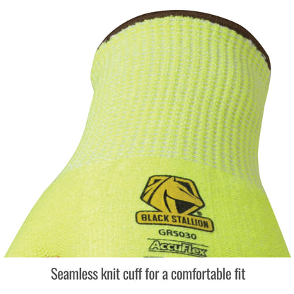 Black Stallion AccuFlex™ A6 Cut Resistant Coated Glove Close Up