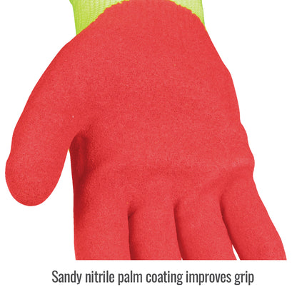 Black Stallion AccuFlex™ A6 Cut Resistant Coated Glove Front View