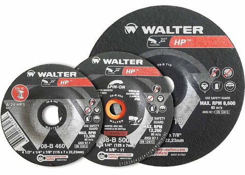 Walter HP™ Grinding Disc 4-1/2" x 1/4" x 5/8"-11 T27S GR: A24HPS