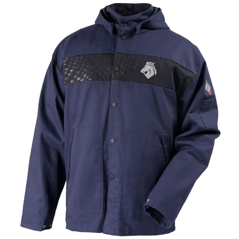 Black Stallion® BSX® Hooded FR Cotton Welding Jacket JF1633-NB