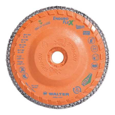 Walter ENDURO-FLEX Stainless™ Blending Disc 4-1/2" x 5/8"-11 GR: 40