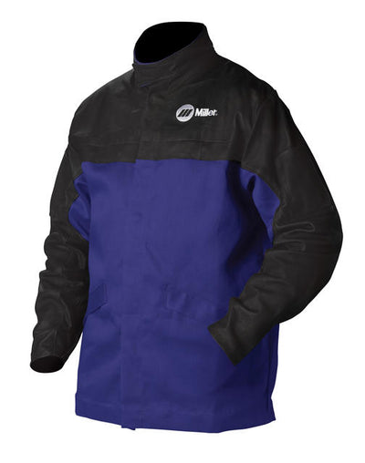 Miller INDURA® Cotton/Leather Combo Welding Jacket